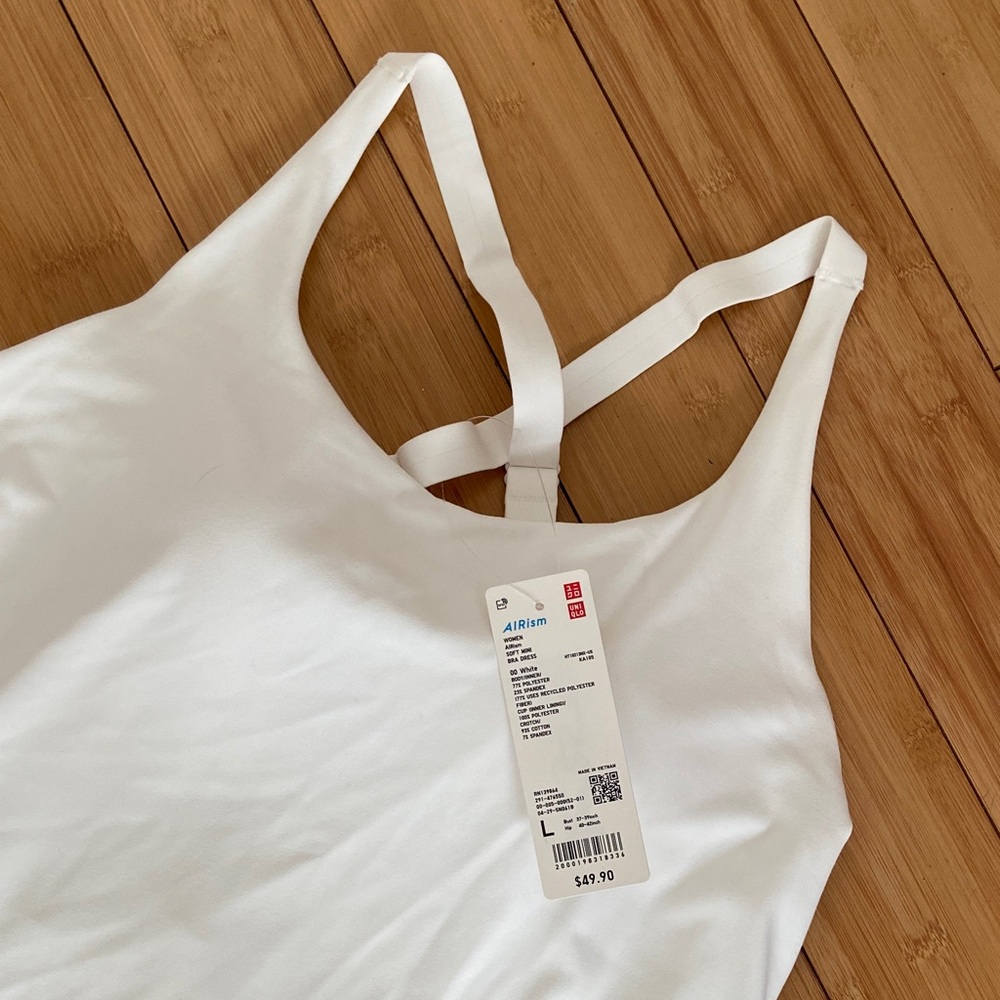 Uniqlo White Airism Soft Mini Dress - Picture 2 of 7